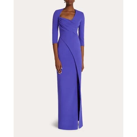 SAFIYAA Ayanna Draped Gown - Indigo size 14 - Picture 2 of 10